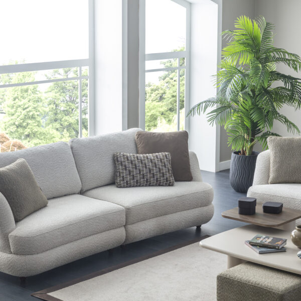 Canapea MONACO 3 locuri cu tapiterie boucle design modern