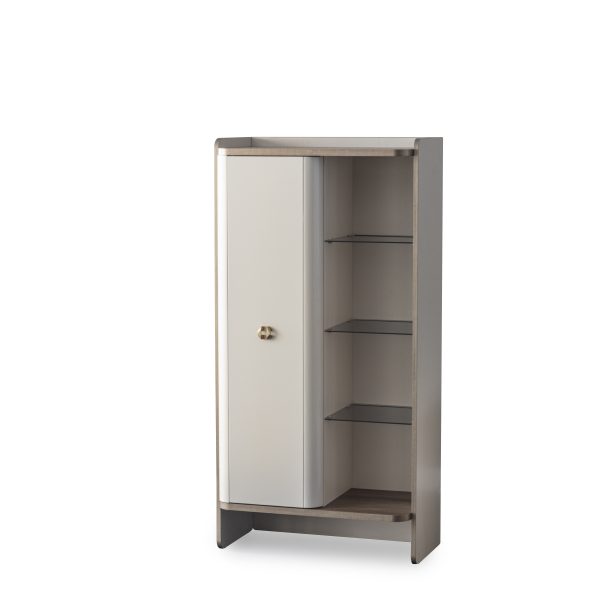 Vitrina MONACO cu rafturi din sticla si design elegant