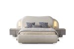 Pat tapitat OLIMPIA cu tăblie confortabilă pentru dormitor - Studio Concept