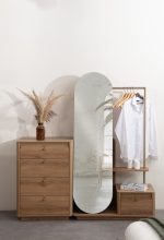 Set Dormitor Complet ICON – Design Organic, Dressing cu Oglinzi și Comodă Makeup 6