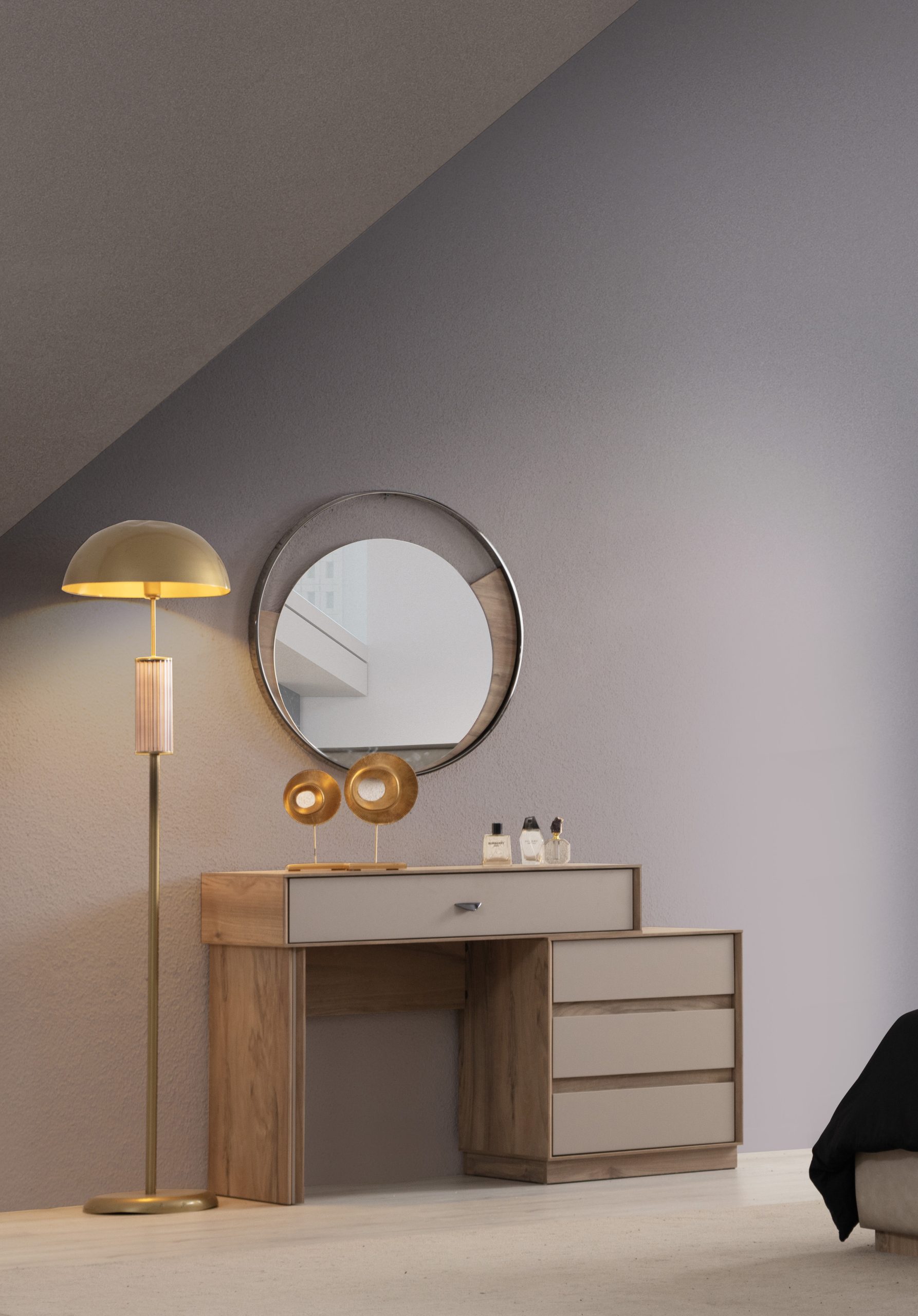 Set Dormitor STELLA – Design Modern Complet (Pat, Noptiere, Dulap, Comodă) 1