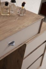 Set Dormitor Complet Osso – Pat LED, Dressing, Comodă Makeup și Noptiere 8