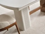 Masă Dining Extensibilă LATTE – Design Modern din MDF Furniruit și Vopsit 10