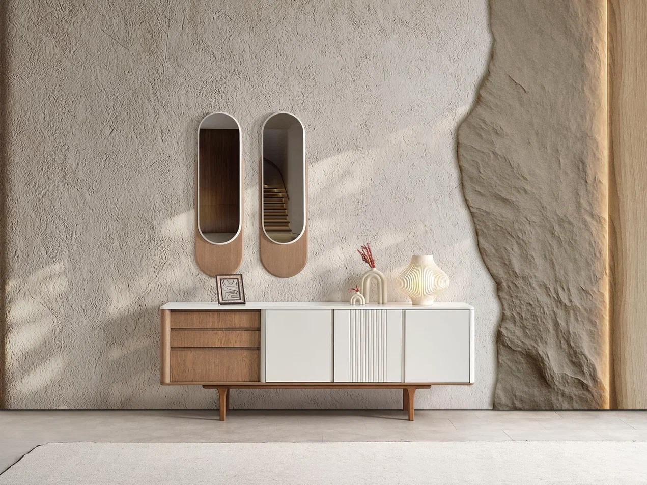 comoda-premium-latte-baza-lemn-masiv-timisoara