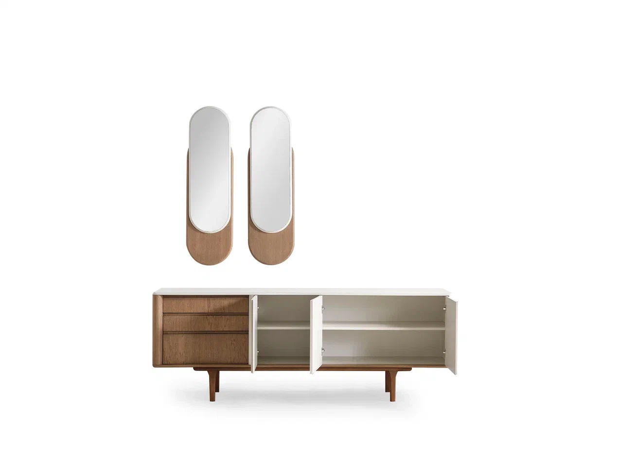 Vitrina MONACO – Design Luxury cu Rafturi din Sticlă 4