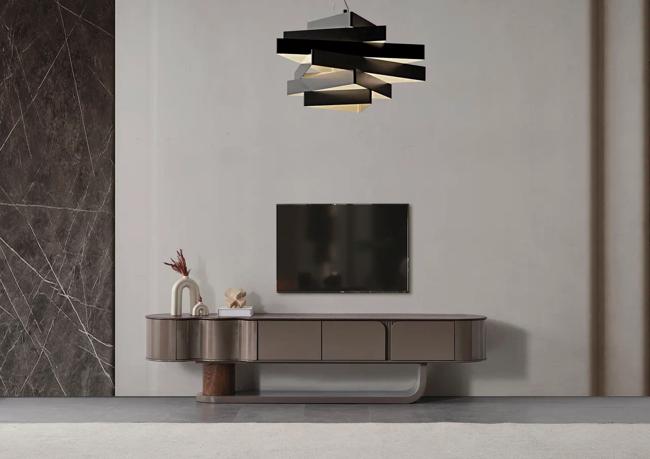 Vitrina MONACO – Design Luxury cu Rafturi din Sticlă 3