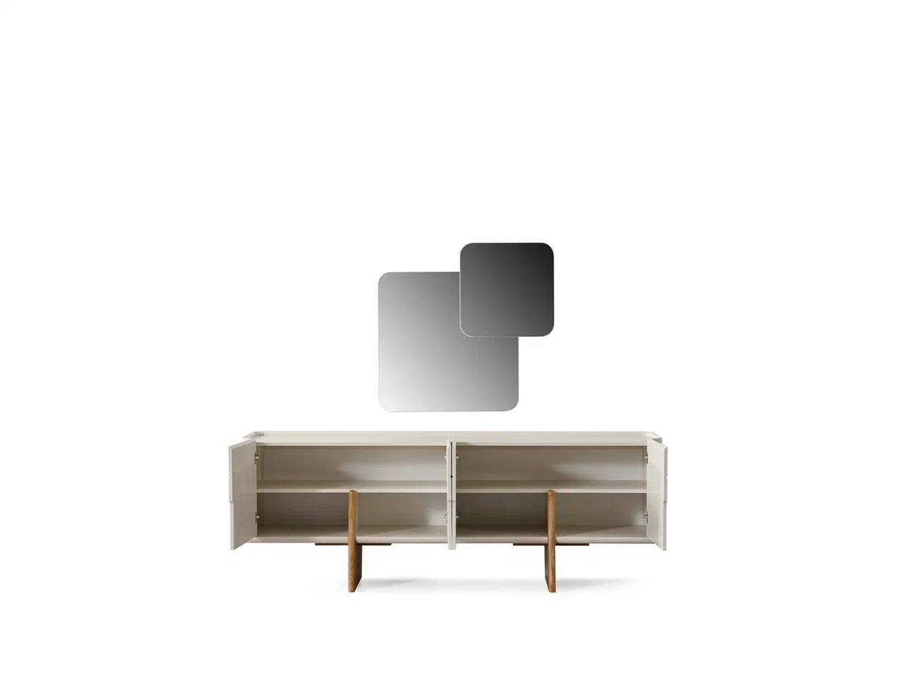 Comoda BOLD – Minimalism Sculptural și Puritate în MDF Vopsit 12