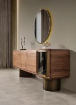 Comodă Bufet Pablo – MDF Furniruit și Iluminare LED 7