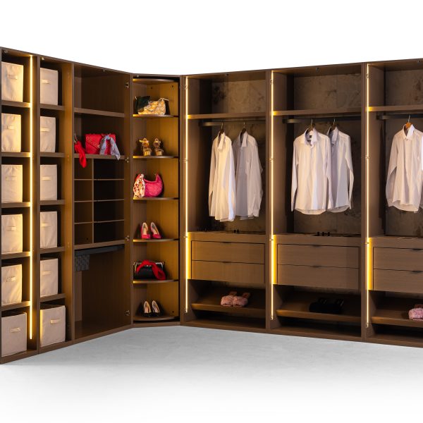 dressing-modular-mocha-sticla-aurie-iluminat-led-timisoara