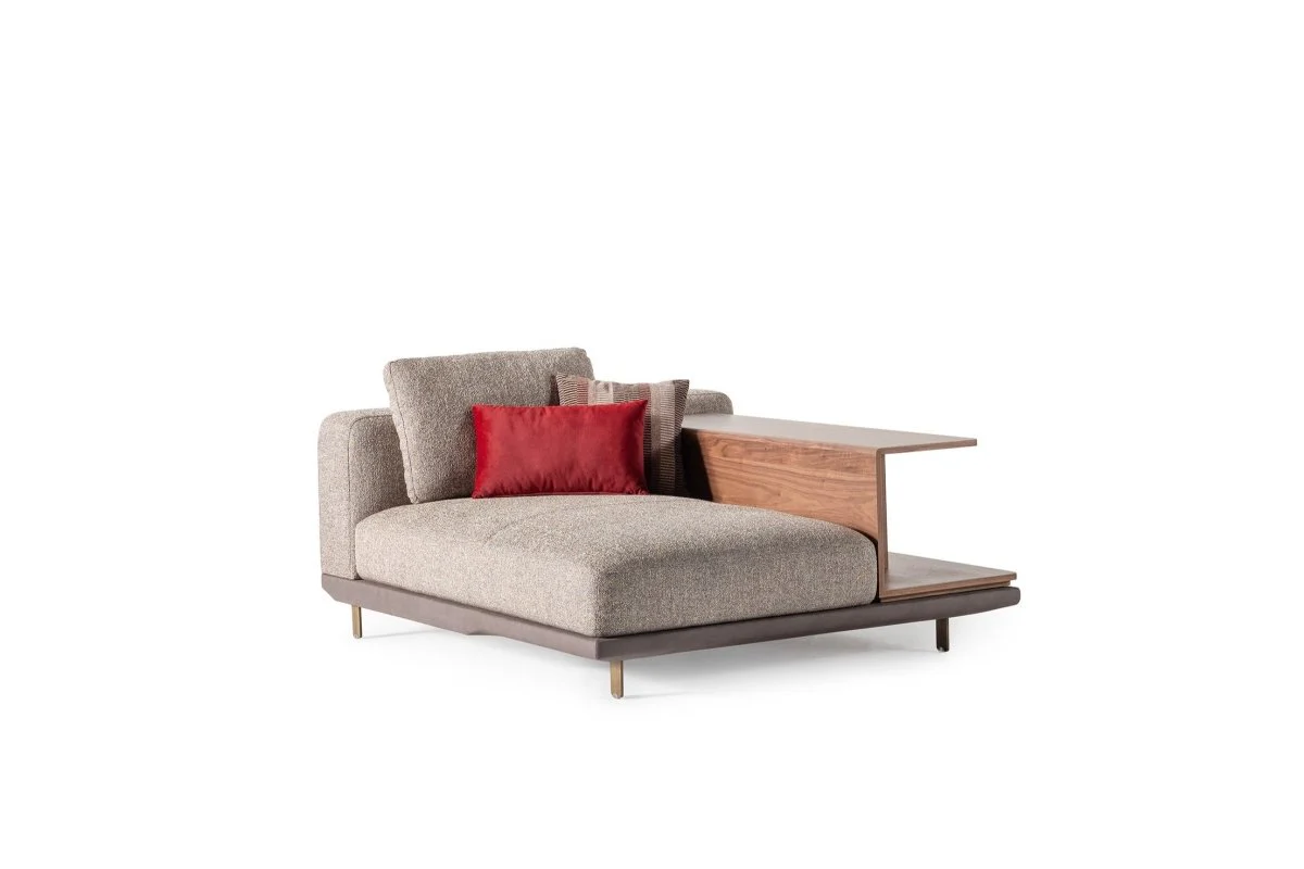 HARMONY - Sezlong - Modul lateral cu poliță din lemn 9