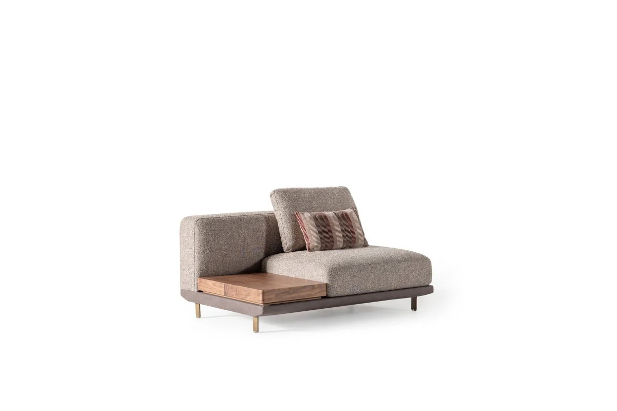 HARMONY - Sezlong - Modul lateral cu poliță din lemn 4