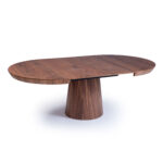 Masă Extensibilă FLOW – Design Rotund și Sistem Dublu de Extensie, 130-220 cm 7