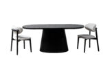 Masă Dining Ovală ORBIX – Design Minimalist cu Blat Personalizat, 190x90 cm 7