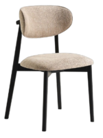 Scaun tapitat REVA cu structură din lemn pentru dining - Studio Concept