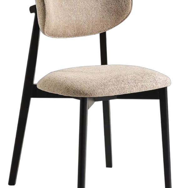 Scaun tapitat REVA cu structură din lemn pentru dining - Studio Concept